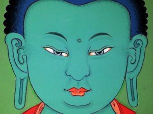 Tete de Bouddha en méditation pleine conscience