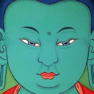 Tete de Bouddha en méditation pleine conscience
